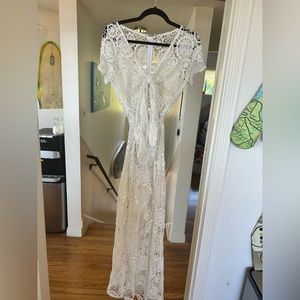 Unique one of a kind crochet jumpsuit!